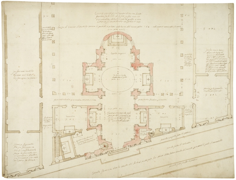 Rome: project plan for the Church of San Giacomo degli Incurabili, c. 1587–90