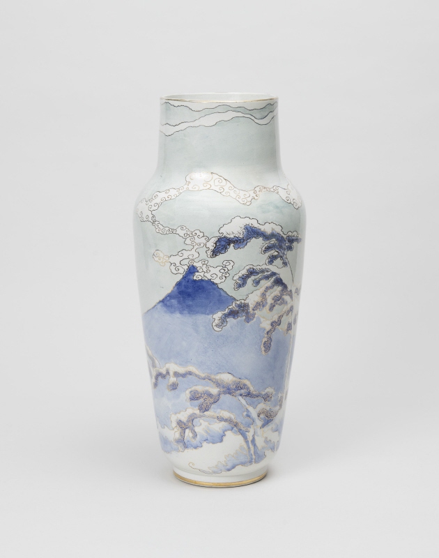 Vase with view of Mount Fuji