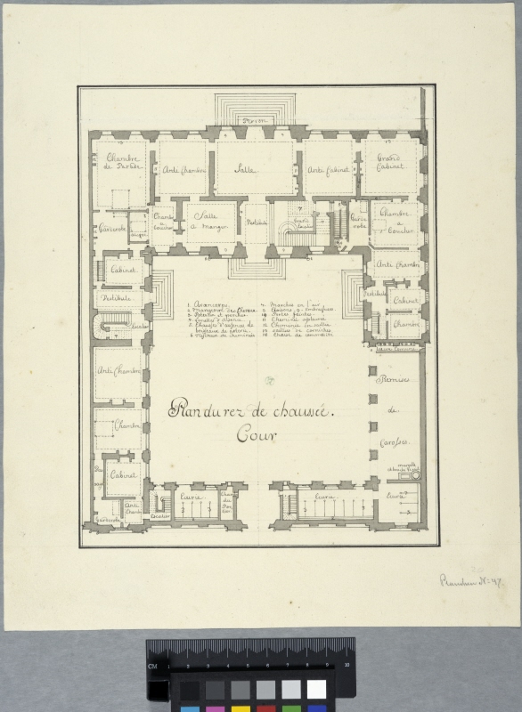 Hôtel de Saint-Aignan, Paris. Ground floor plan