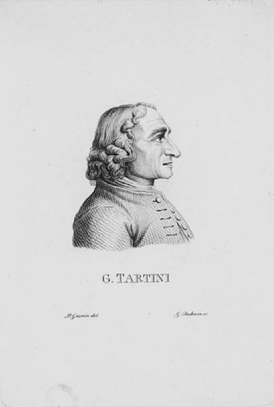 Porträtt av violinisten och kompositören GiuseppeTartini