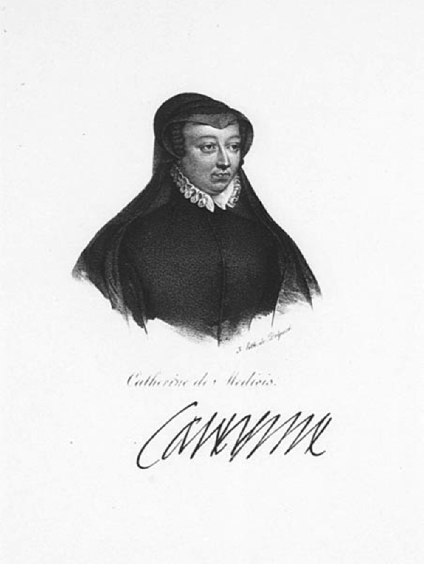Porträtt av Catherine de Medicis