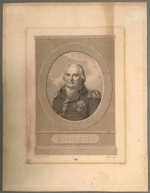Ludvig XVIII (1755-1824), kung av Frankrike, g.m. Marie-Josèphe-Louise av Savojen