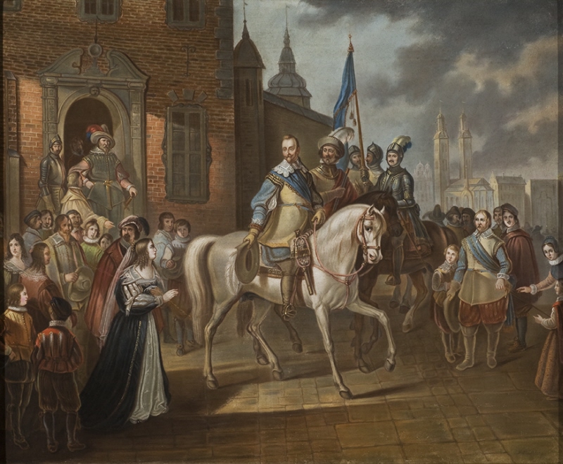 Gustav II Adolfs avsked av sin gemål Maria Eleonora i Erfurt