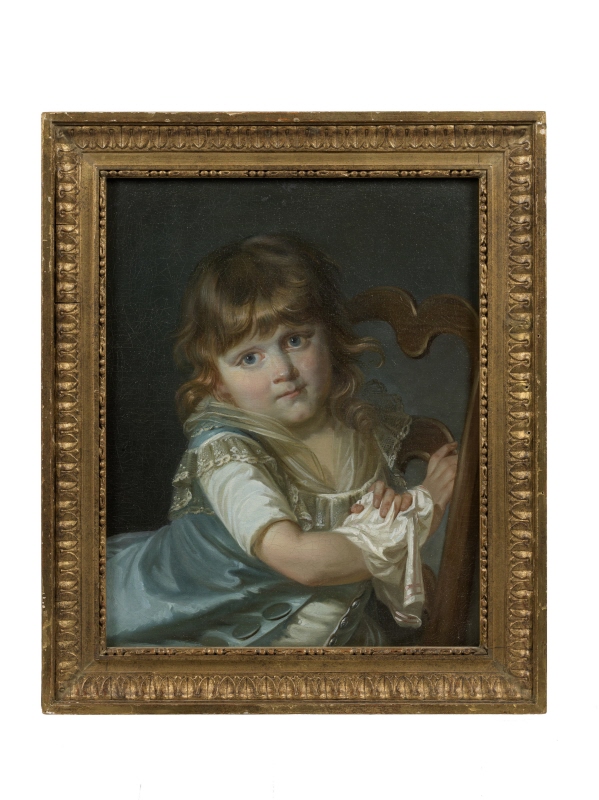 Porträtt av en liten flicka