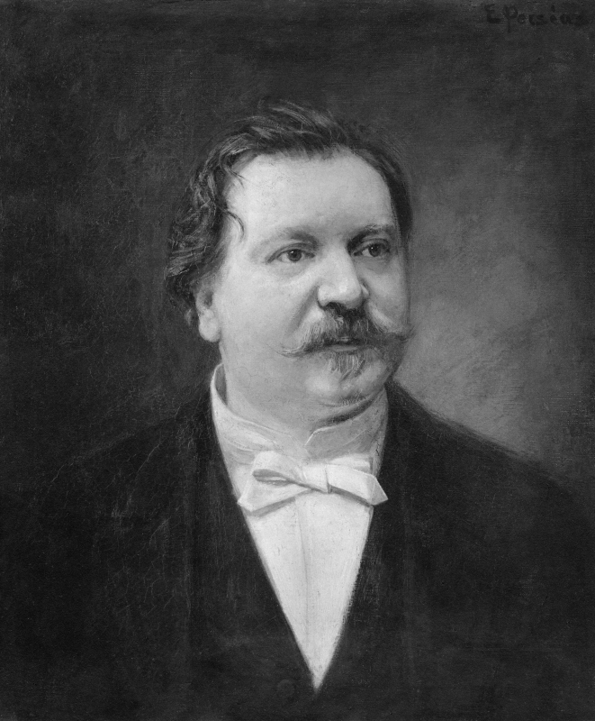 Porträtt av skulptören Frithiof Kjellberg, 1836-1885