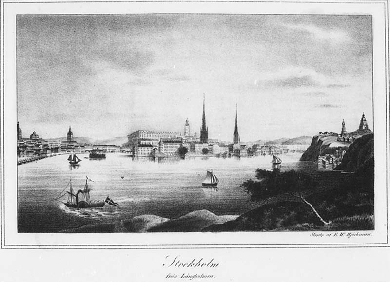 "Stockholm från Långholmen."