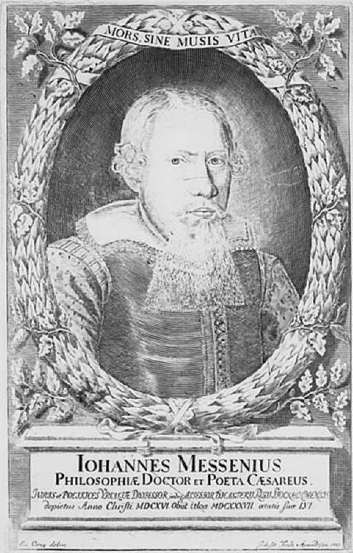 Porträtt av historikern och dramaturgen Johannes Messenius