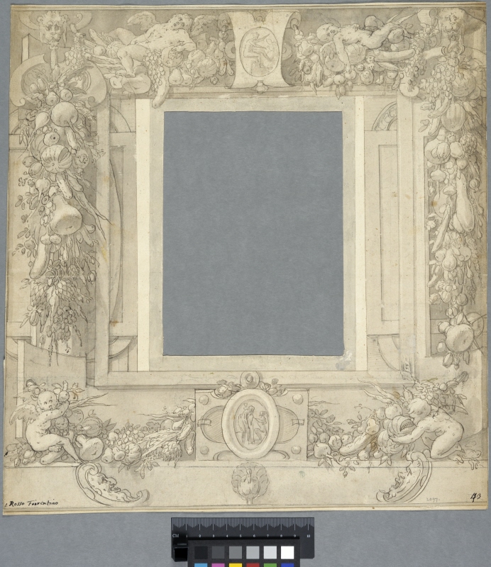 Frame with Putti and Fruits