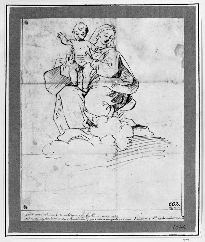 The Virgin and Child in the sky