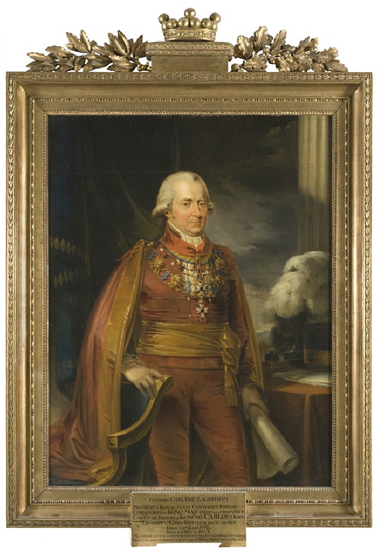 Karl Erik Lagerheim (1742-1813), friherre, president, gift med Anna Christina Gerdes