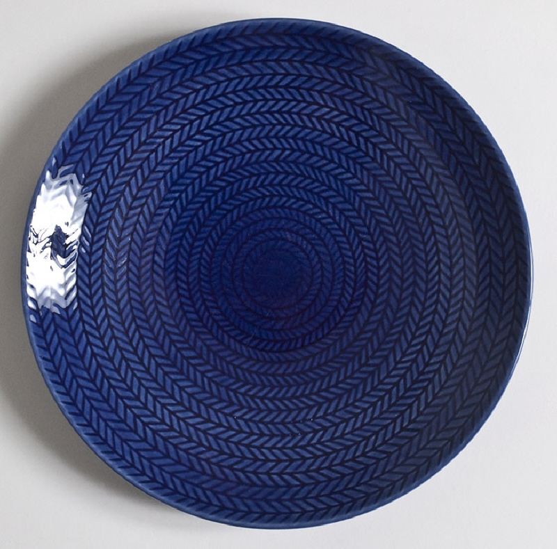 Small plate ”Blå eld" (Blue Fire)