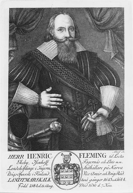 Porträtt av landshövding och lantmarskalk herr Henric Fleming