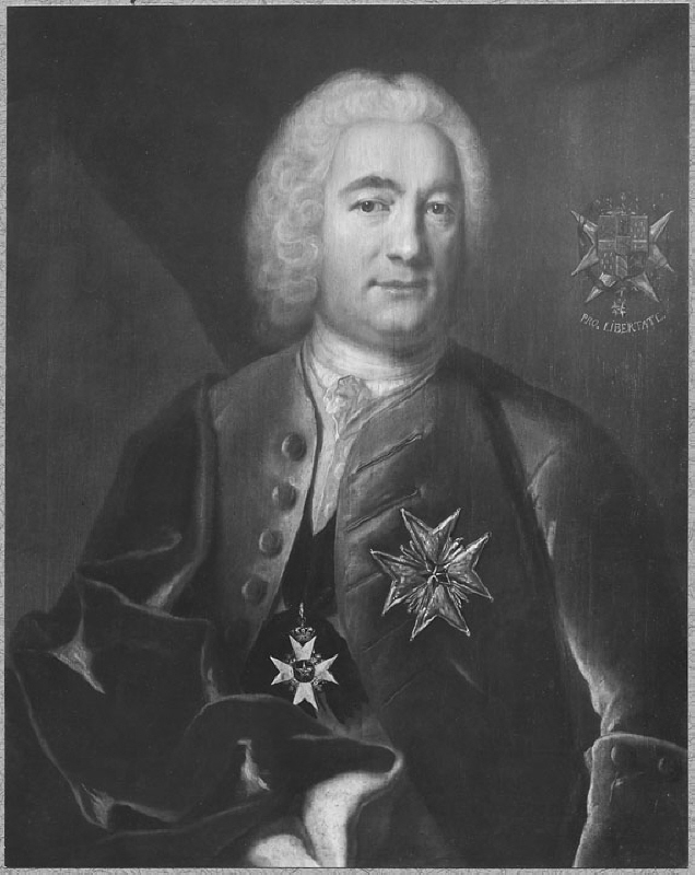 Fredrik Gyllenborg, (1698-1759), count, president of the Mines College, judge, married to baroness Elisabet Stierncrona