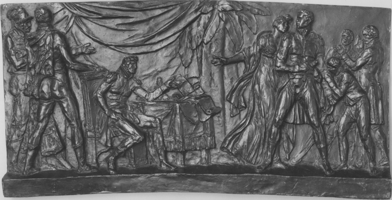 Mötet mellan general Gobert och rebelledaren Pélage på Guadaloupe 1808