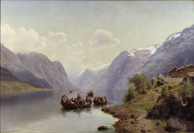 Brudfärd på Hardangerfjorden