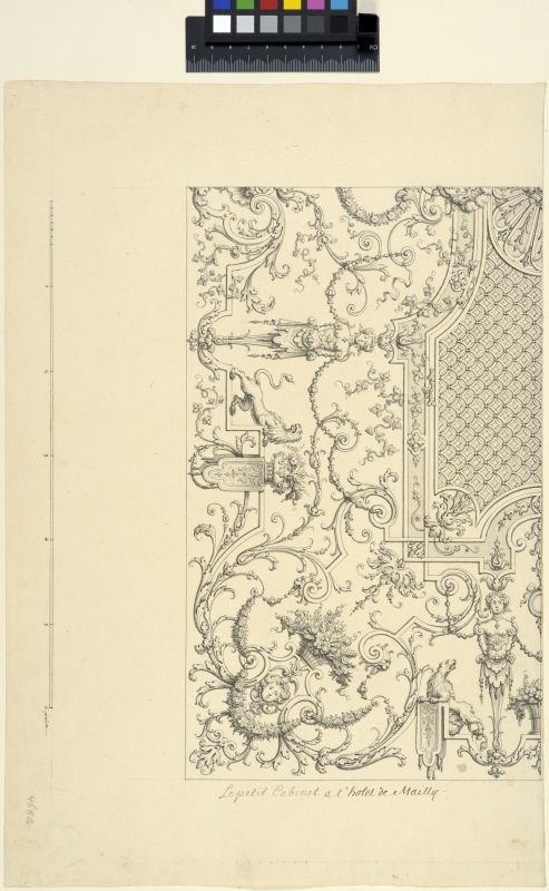 Ceiling in the Cabinet of the Hôtel de Mailly, Paris, One Quarter