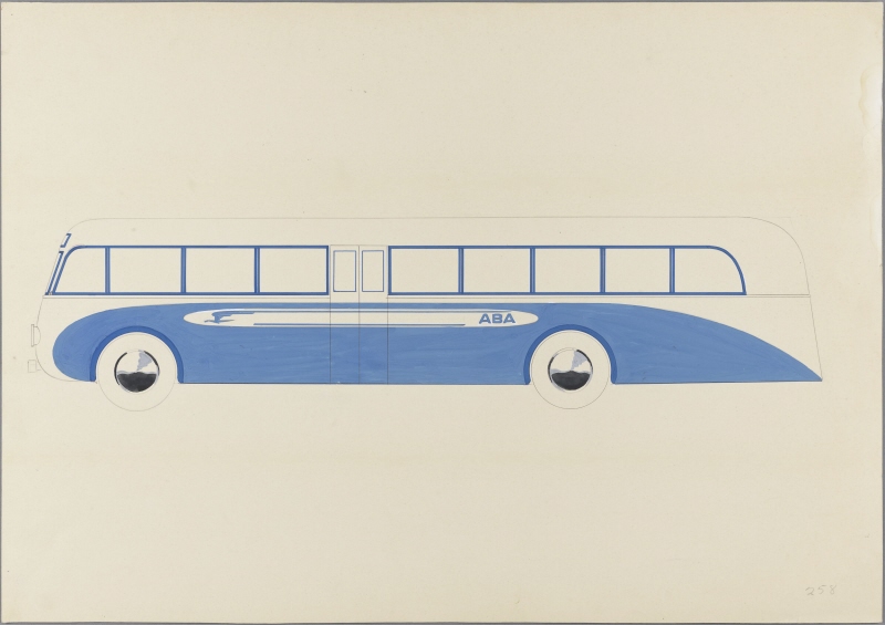 Swedish Air Lines, ABA, bus painting, proposal