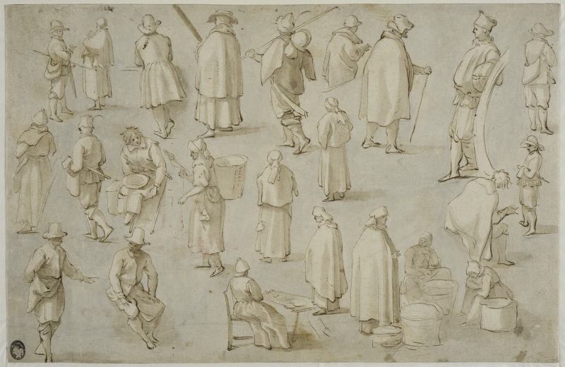 Twenty-Four Studies of Standing, Walking and Seated Figures