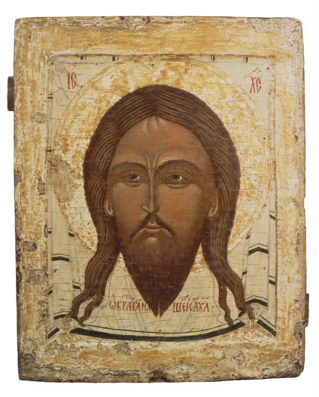 The Holy Face, ”not made by human hands” (Mandylion)
