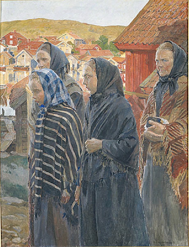 Fishermen's Wives Returning from Church