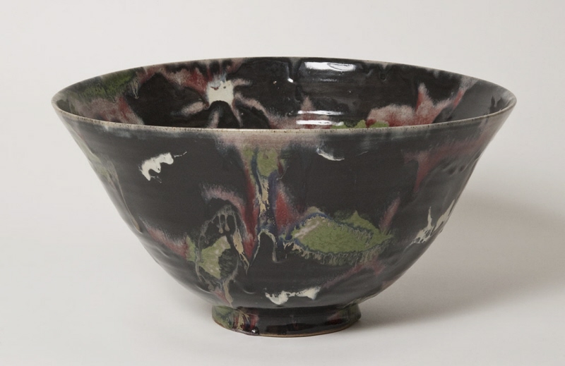 Skål "Black flower bowl"