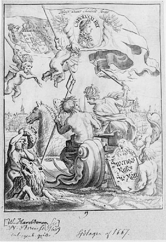 Titelblad till "Sveiges rijkes siö-lagh" av år 1667