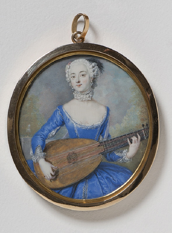 Porträtt av friherrinnan Eleonora von Keyserlingk, född grevinna von Schlieben-Sanditten, 1720-1755
