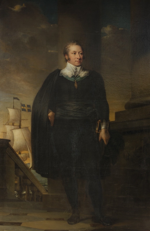 Johan Wegelin (1768-1843), commercial council, city council speaker, wholesaler, married to 1. Catharina Margareta Burman, 2. Anna Margareta Sundström, 3. Anna Charlotta Björkgren