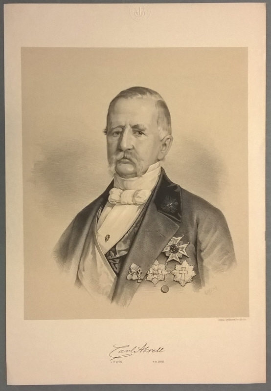 Carl Fredrik Akrell (1779-1868), topograf, militär och gravör