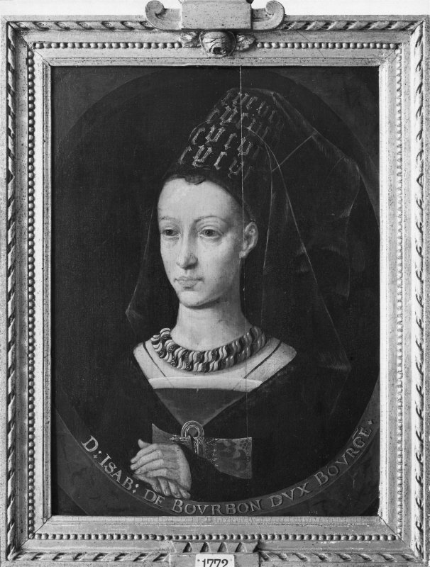 Isabella (1465), princess of Bourbon, duchess of Burgundy, married to Karl the Bold of Burgundy
