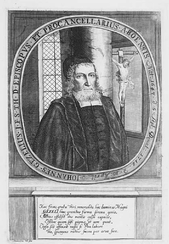 Porträtt av finländska biskopen Johannes Gezelius d.y.