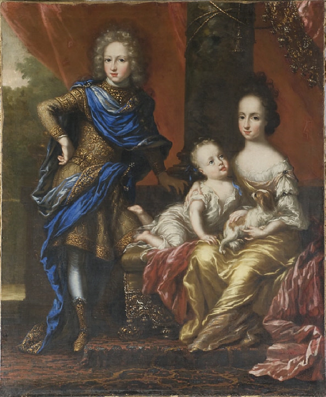 Karl XII, 1682-1718, King of Sweden, his Sisters Hedvig Sofia, 1681-1708, Princess of Sweden, Duchess of Holstein-Gottorp and Ulrika Eleonora the Younger, 1688-1741, Queen of Sweden