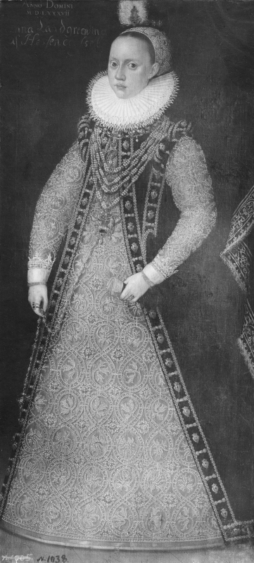 Okänd kvinna troligen tysk furstinna (kallad Anna, 1526-1591, prinsessa av Hessen)