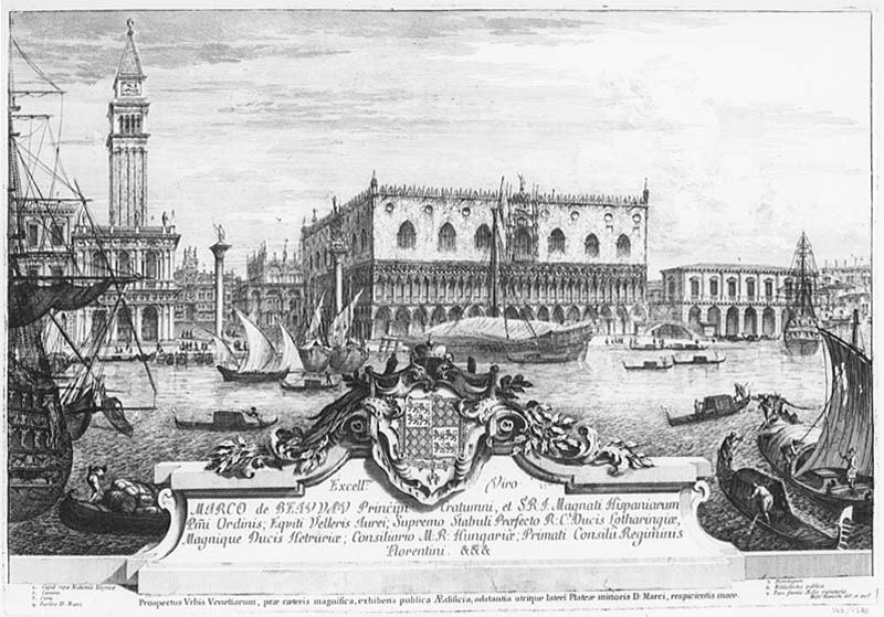 Dogepalatset och kampanilen i Venedig