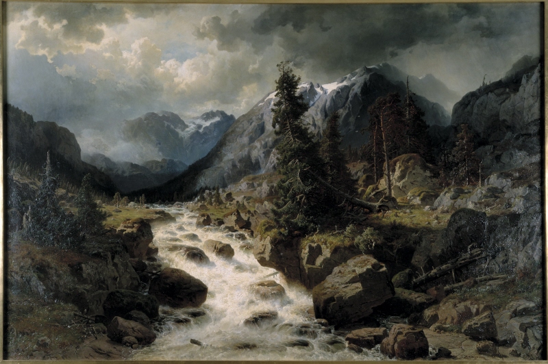 Landscape with Waterfall from the Canton of Uri, Switzerland