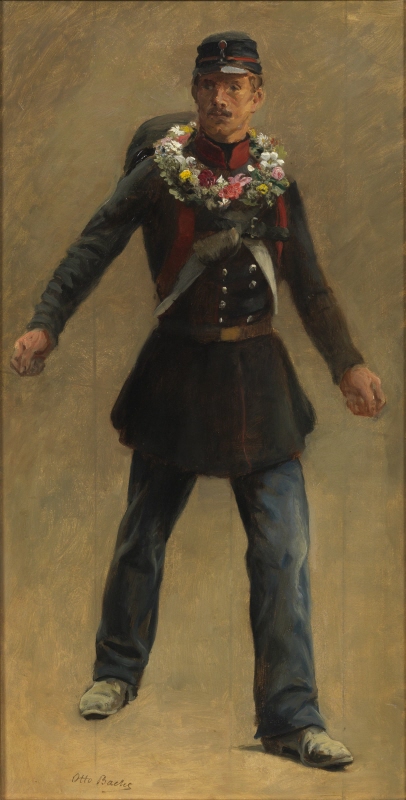 Dansk soldat från Dansk-Tyska kriget, 1864, studie