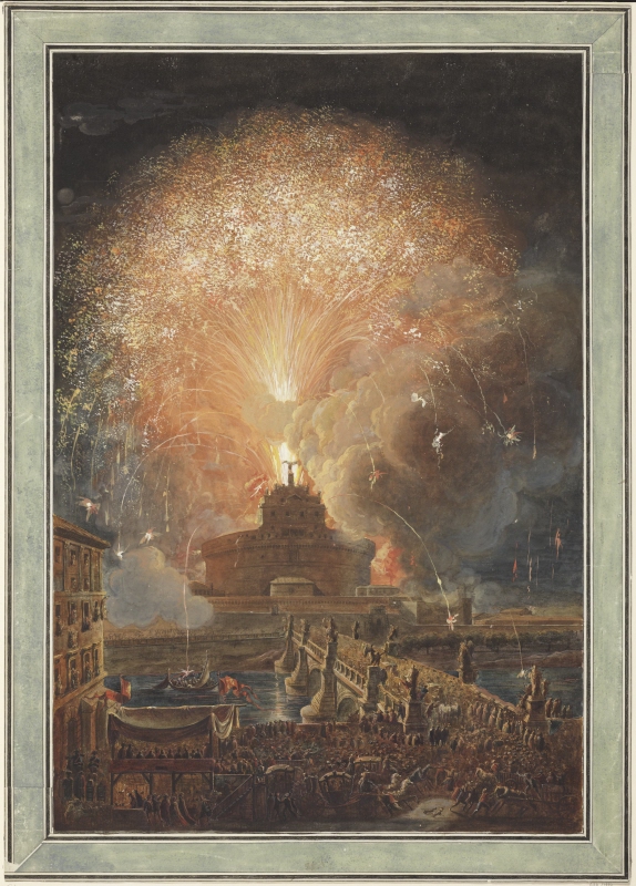 Fireworks from Castel S. Angelo in Rome
