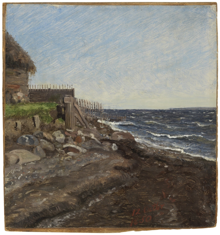 The Coast at Hellebæk, Study