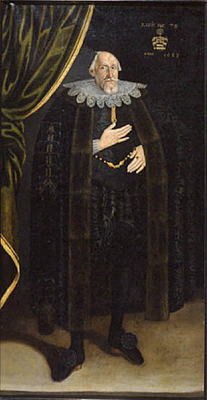 Claes Bielke af Åkerö (1544-1623), friherre, riksråd, gift med 1. Elin Fleming, 2. Elsa Bielke
