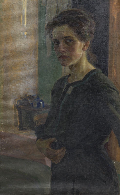 Self-portrait, Ellen Trotzig (1878-1949), artist
