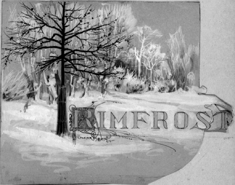 Rimfrost. Illustration till Ord & Bild 1893, sidan 561