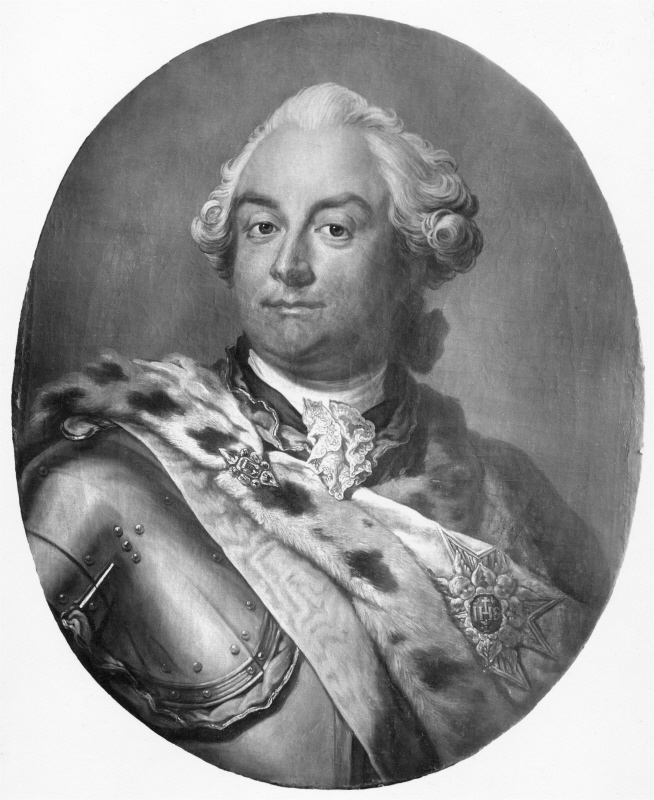 Fredrik Axel von Fersen (1719-1794), greve, riksråd, fältmarskalk, överste i tysk och fransk tjänst, g.m. grevinnan Hedvig Catharina De la Gardie