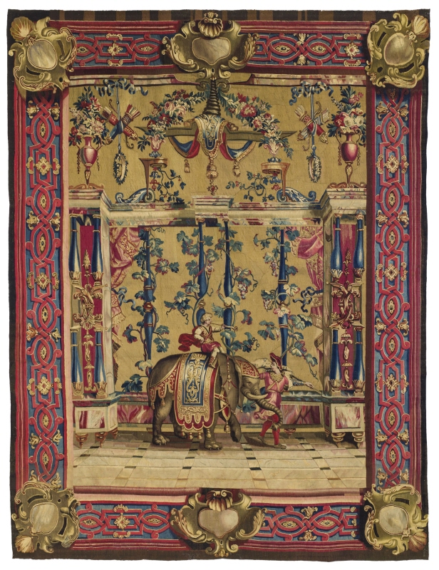 Tapestry, Grotesques de Berain, "The Elephant"