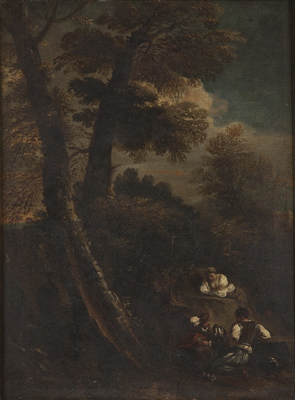 Landscape with a Woman and Two Soldiers