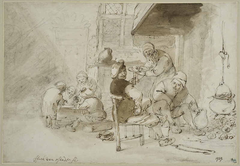 Peasant Eating in a Kitchen