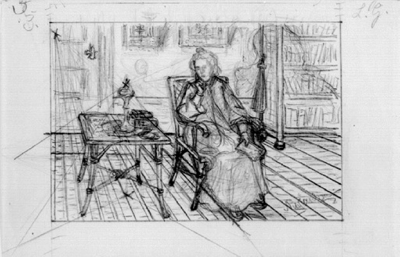 Kvinna sittande med bok i handen