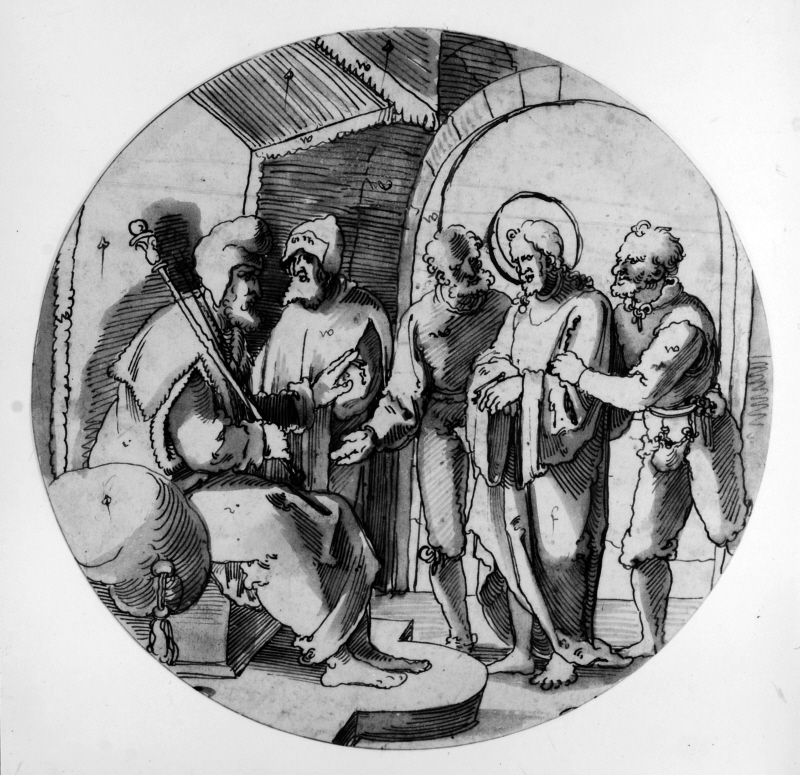 Jesus inför Pilatus (eller Kajafas)