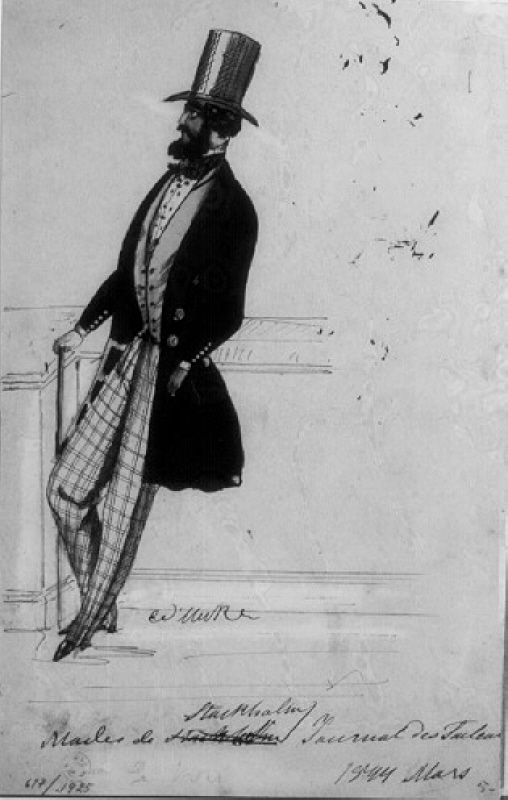 Ung snobb i 1840-talets mode