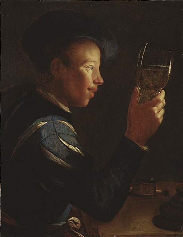 Young Man with a Glass Goblet
