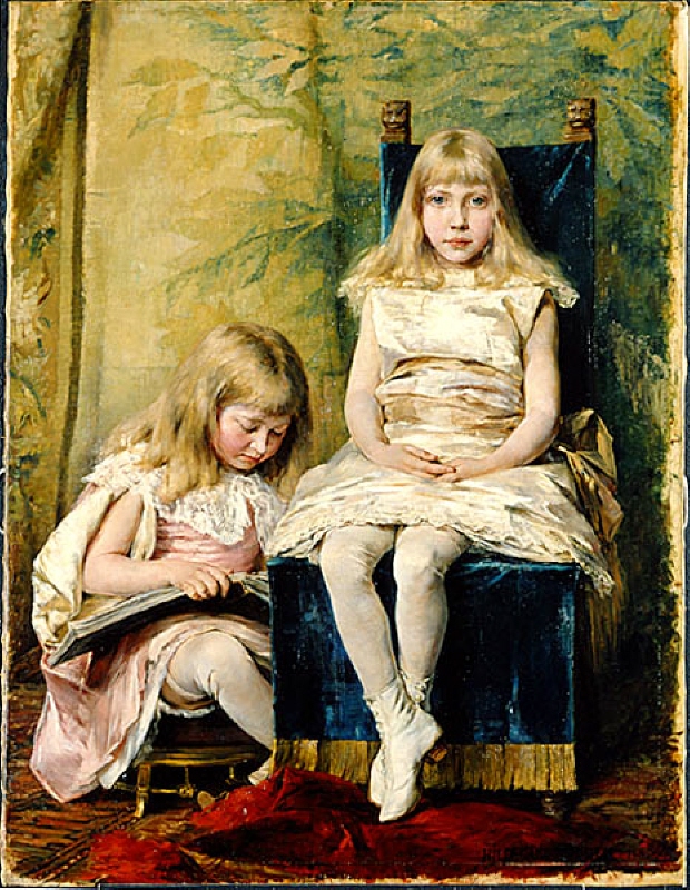Barnen Hildegard och Alfhild Tamm